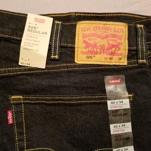 Levi's Men's Regular Stretch 505 - 40x34 NWT